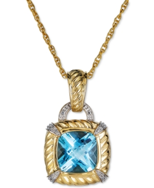 image of Blue Topaz (10 ct. t.w.) & Diamond Accent 18