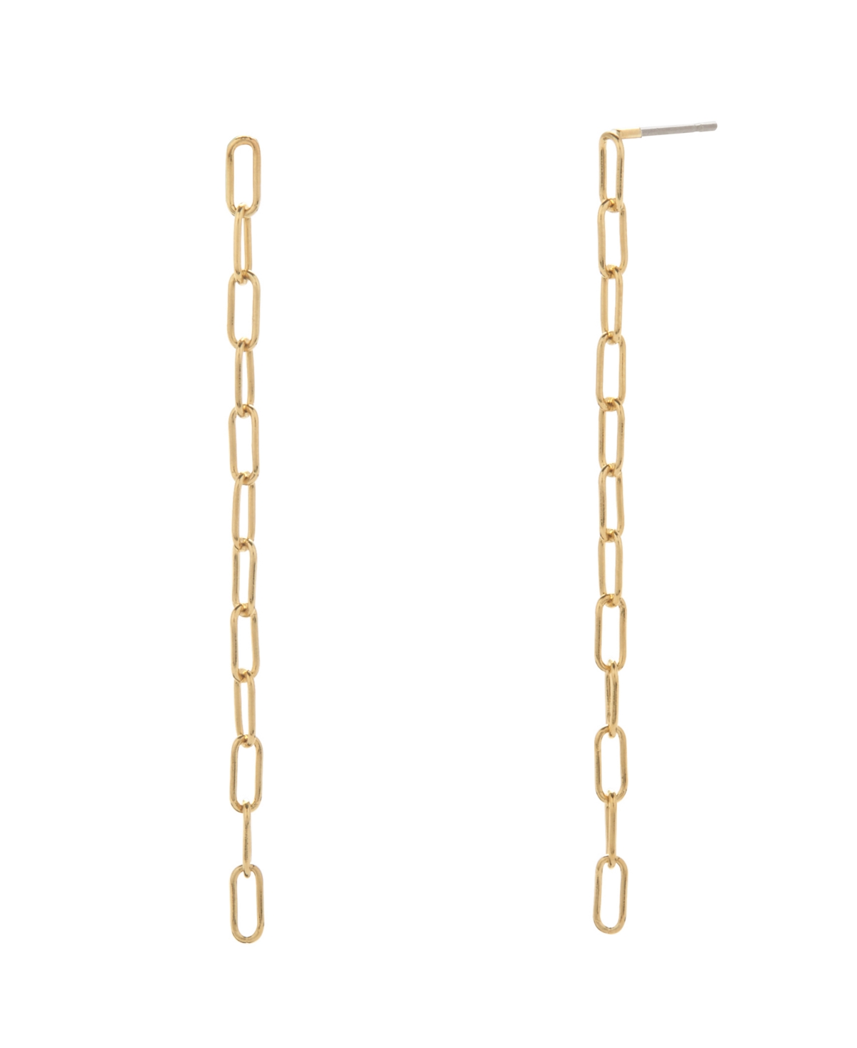 Colette Mini Chain Earrings - Gold-Tone