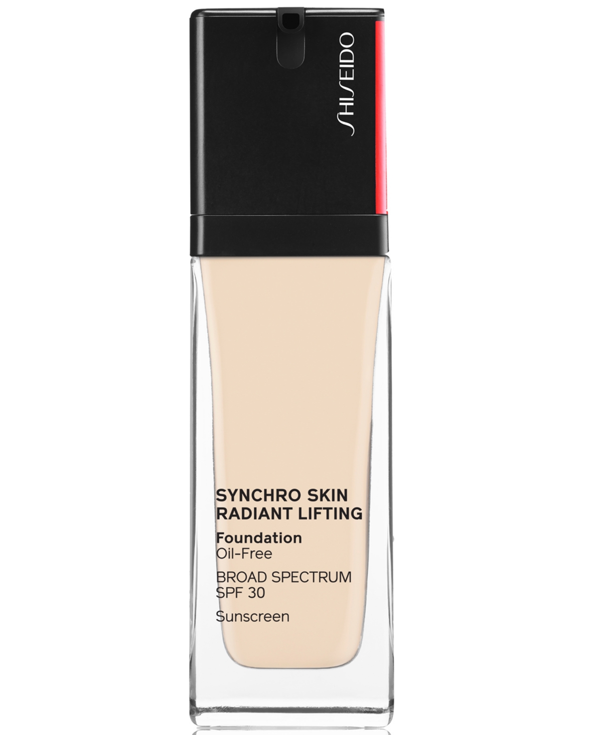 Shiseido Synchro Skin Radiant Lifting Foundation, 30 ml In Ivory,golden Tone For Fairest Skin With
