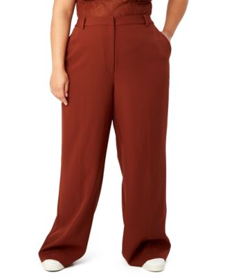 Danielle Bernstein - Trendy Plus Size Straight-Leg Pants