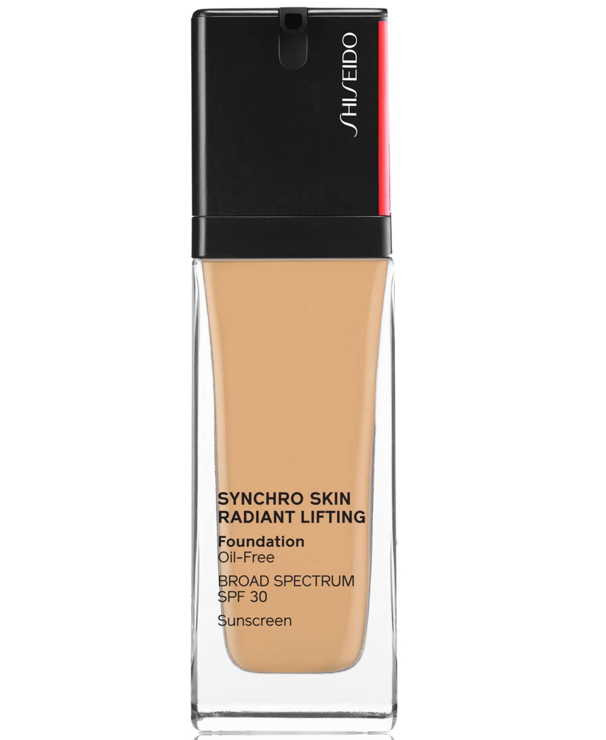 Shiseido Synchro Skin Radiant Lifting Foundation, 30 ml In Oak - Slight Olive Tone For Medium Skin