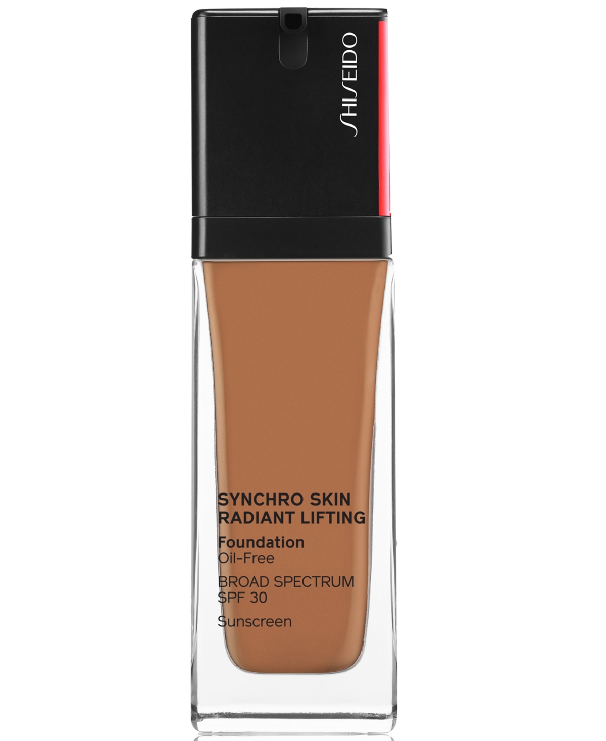 Shiseido Synchro Skin Radiant Lifting Foundation, 30 ml In Cedar - Balanced Tone For Rich Tan Skin