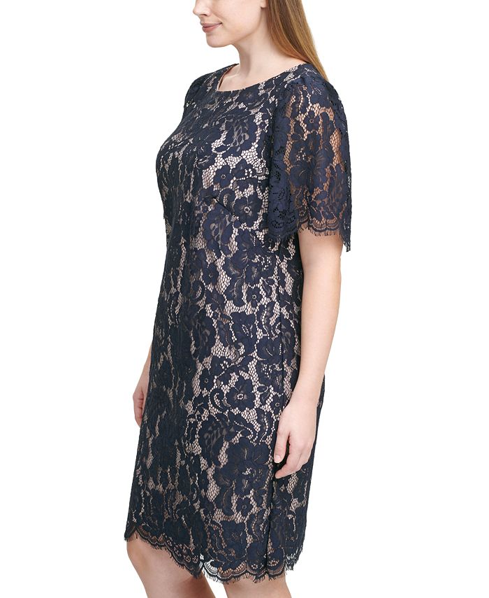 Jessica Howard Plus Size Lace Sheath Dress & Reviews - Dresses - Plus ...