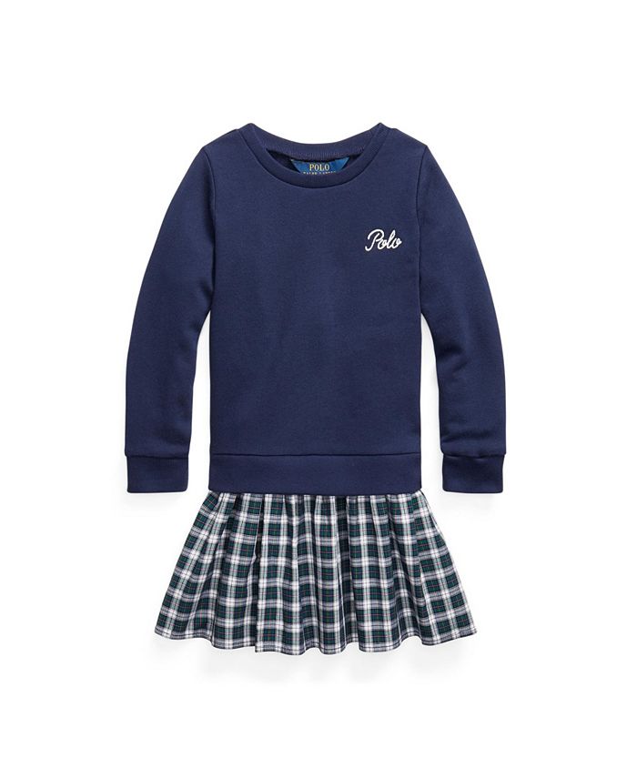 Polo Ralph Lauren Toddler Girls Plaid-Skirt Sweatshirt Dress & Reviews -  Dresses - Kids - Macy's