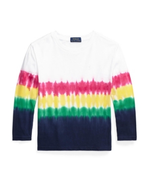 image of Little Girls Tie-Dye Long-Sleeve Tee