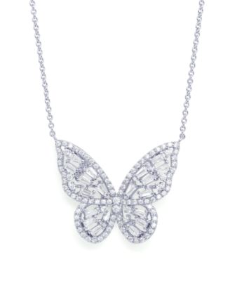 macys butterfly necklace