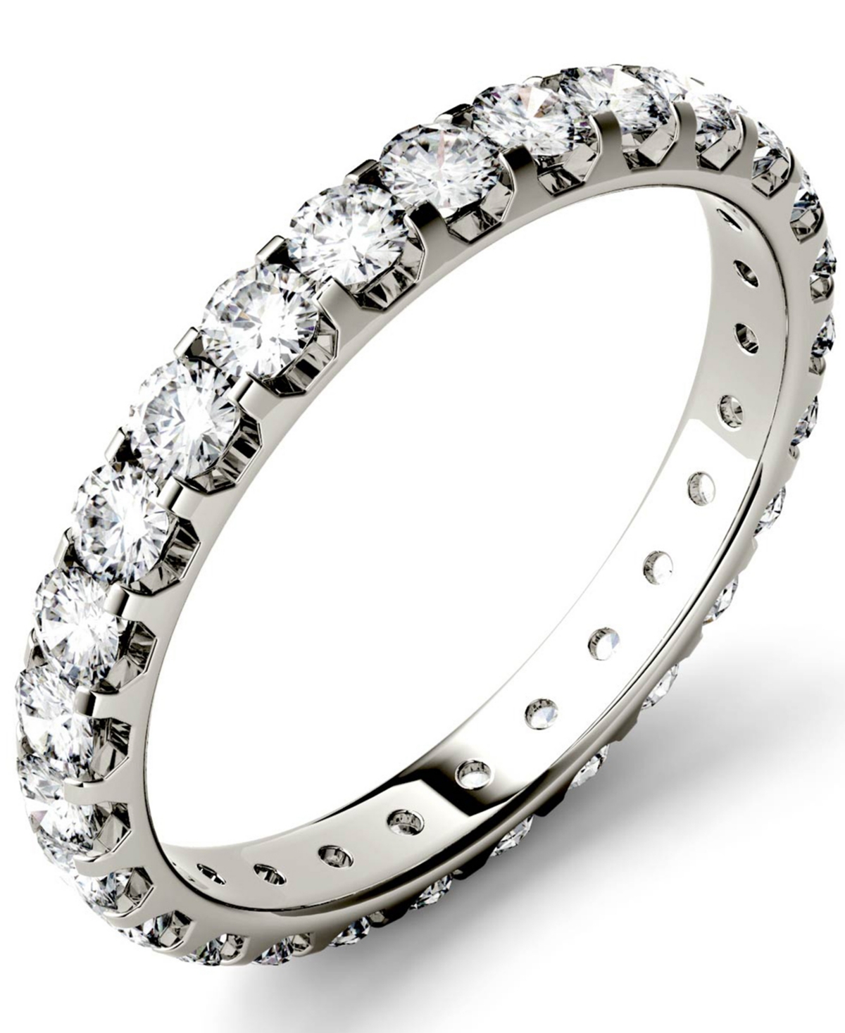 Moissanite Eternity Band (1 ct. t.w. Dew) in 14k White Gold or 14k Yellow Gold - Gold