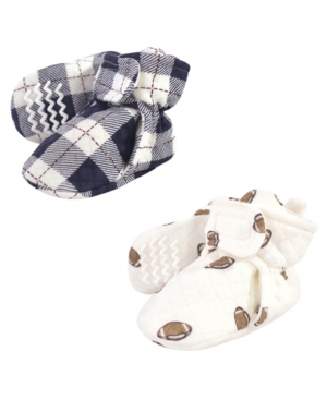 Hudson Baby Boys and Girls Quilted Booties Pack of 2