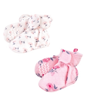 Hudson Baby Boys and Girls Quilted Booties Pack of 2