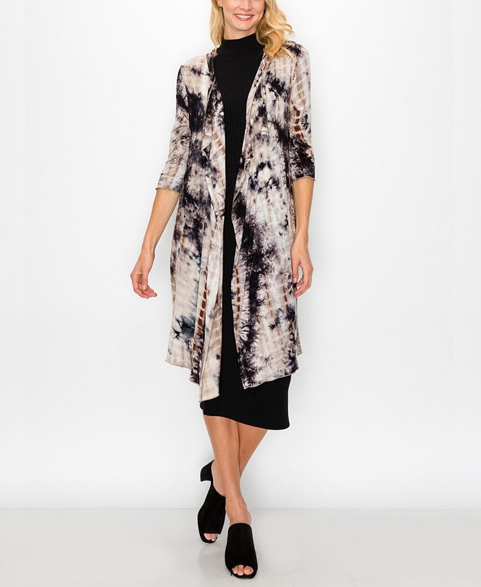 COIN 1804 Women s Tie Dye Hoodie Duster Macy s