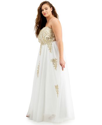 White plus size dresses at macys discount