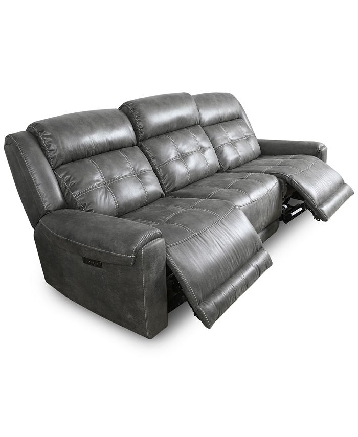 Furniture CLOSEOUT! Rihaan 3Pc. Fabric Sofa with 2 Power Recliners
