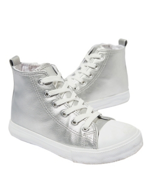 image of Little Girls Classic High Top Trainer Sneaker