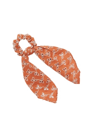 image of Girls Scarf Scrunchie - Broderie