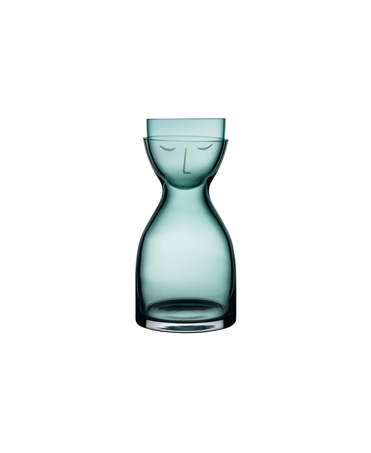 Nude Glass Mr. & Mrs. Green Short Night Water Set In Green