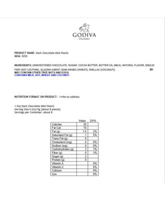 Dark Chocolate Mint Pearls, Set of 18