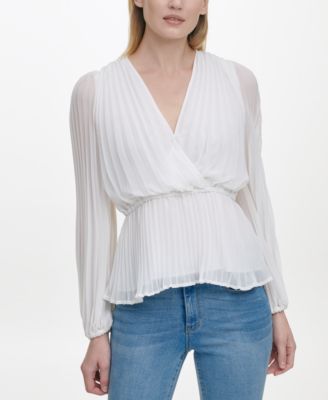 dkny wrap top