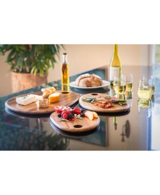 Set of 3 Pebble Shaped Acacia Serving Boards