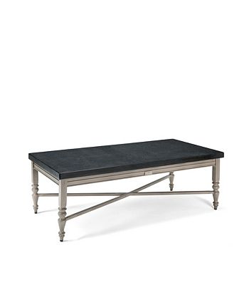 Furniture - Grayson Rectangular Aluminum Top Outdoor Coffee Table