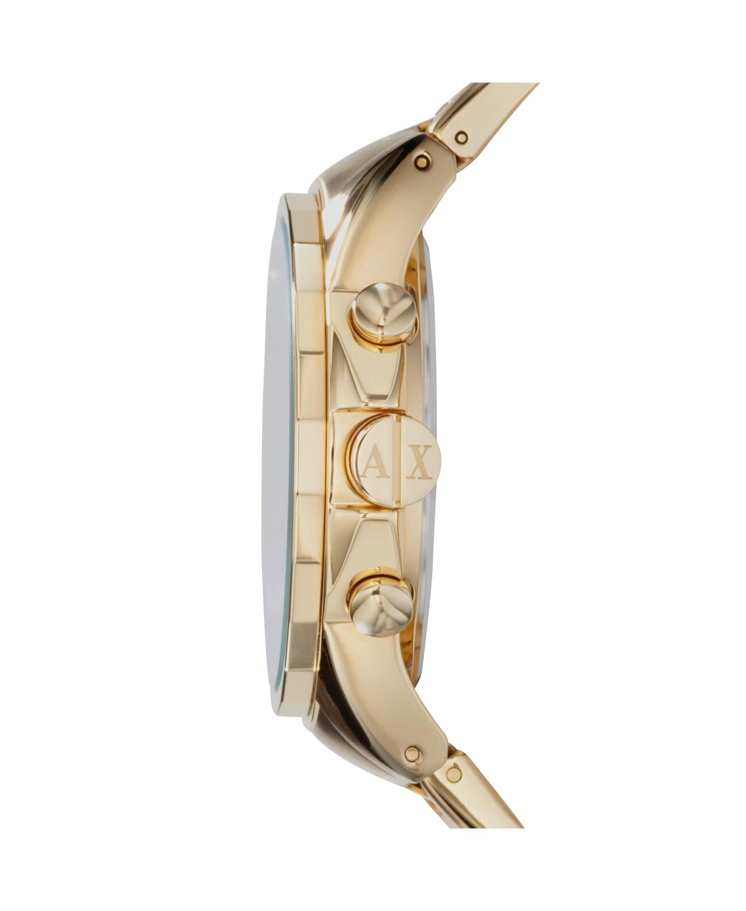 AX Men's Gold-Tone Stainless Steel Bracelet Watch 45mm