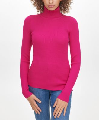 calvin klein pink turtleneck