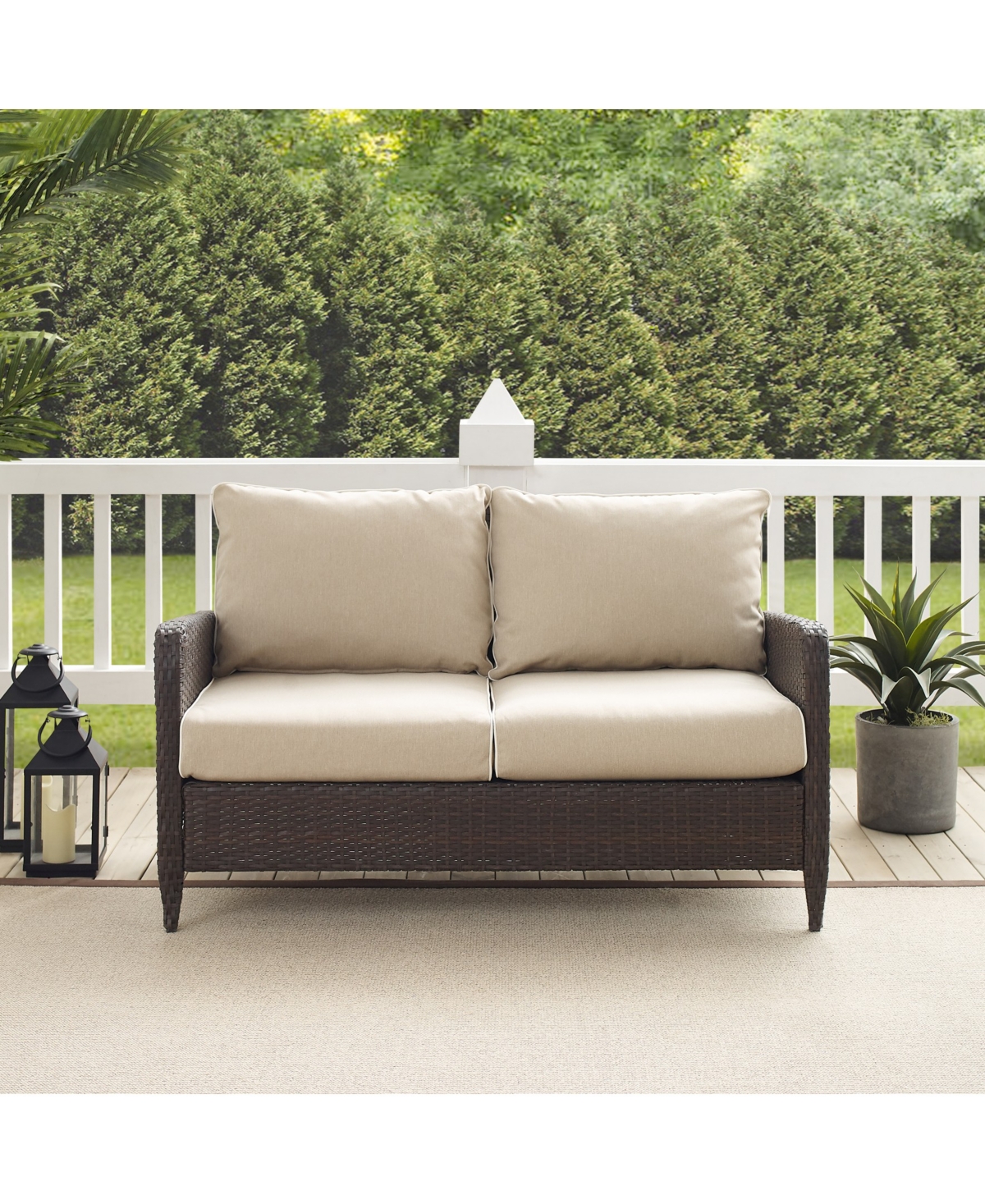 Kiawah Outdoor Wicker Loveseat