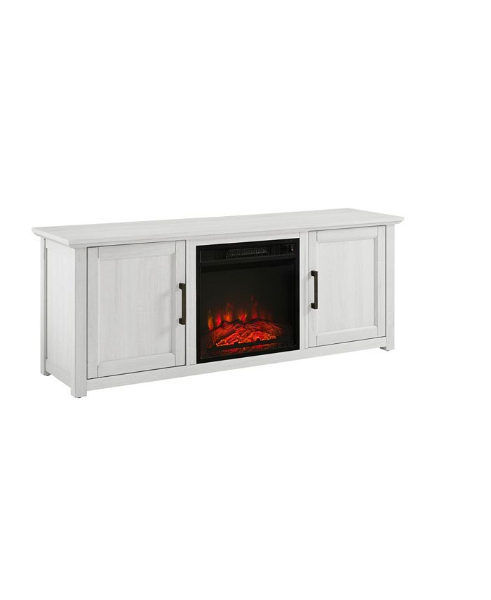 Crosley Camden 58" Low Profile TV Stand with Fireplace Macy's