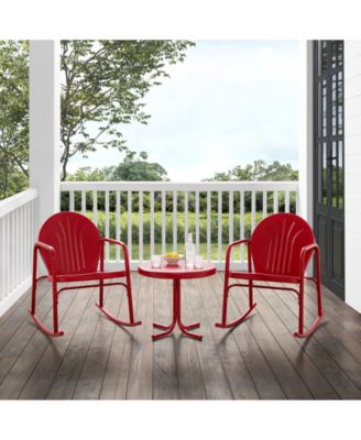 Griffith 3 Piece Outdoor Rocking Chair Set