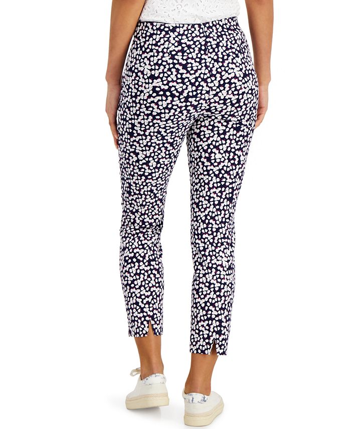 floral pull on pants