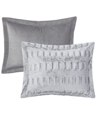 Gia Faux-Fur 3-Pc. Comforter Set, King/California King