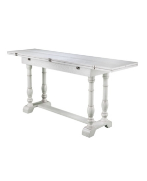 Shop Southern Enterprises Eerry Farmhouse Folding Trestle Console To Dining Table In White