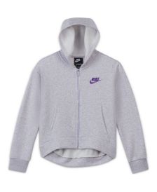 Sportswear Club Fleece Big Girls Full-Zip Hoodie