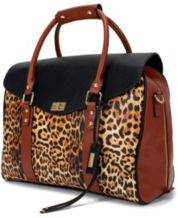 NEW Kate Landry Cheetah LEOPARD Handbag Purse Brown Macys NWT Black
