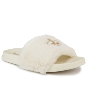 image of Women-s Windy Faux Fur Sandal Slide Women-s Shoes