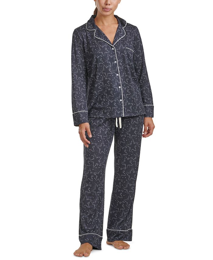 Splendid Women's Notch Collar Floral Pajama Set, Online Only - Macy's