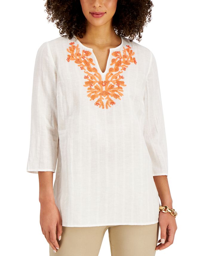 Coral tops at macy's clearance