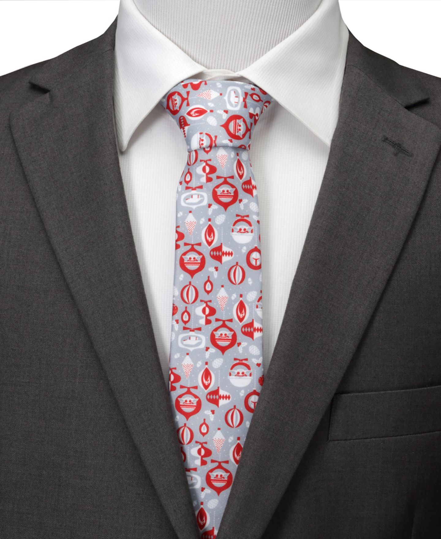 Мужские галстуки Star Wars Holiday Mando Tie, цвет: Красный — фото 4