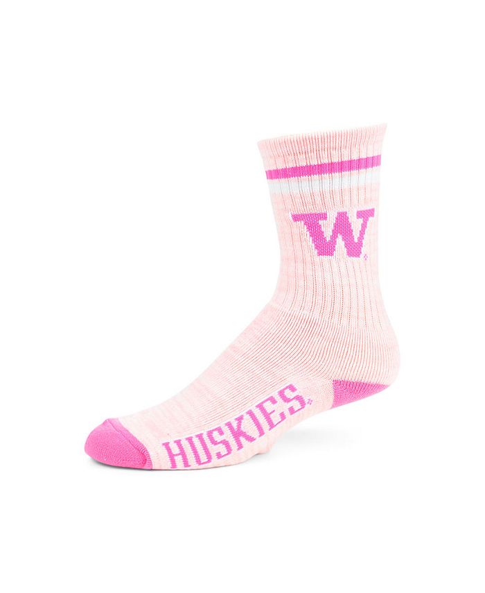 Women's For Bare Feet Louisville Cardinals Pretty in Pink Crew Socks