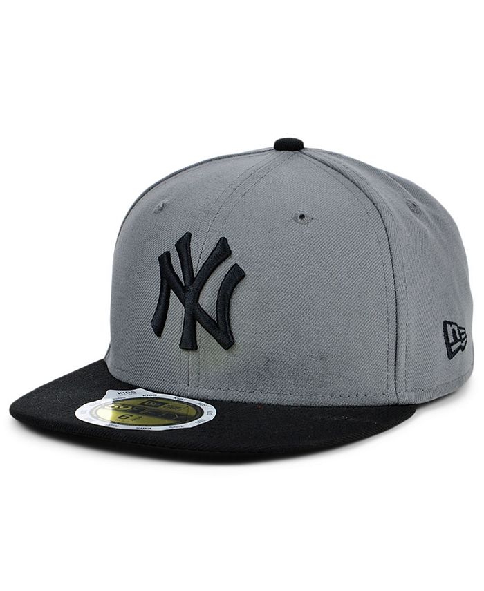 New Era Youth New York Yankees Gray-Black 59FIFTY Cap - Macy's