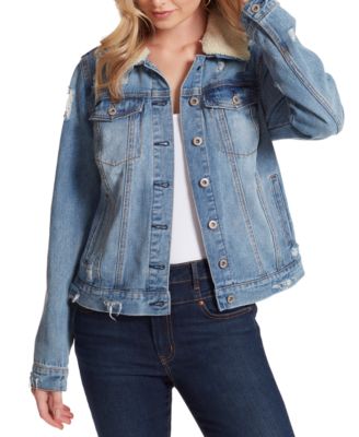 macys sherpa denim jacket