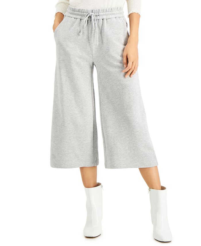 wide leg cotton sweatpants