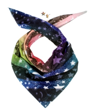 image of Betsey Johnson Celestial Bandana Earring Set