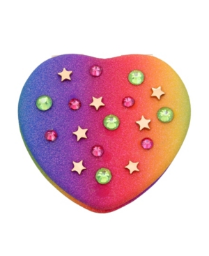 image of Betsey Johnson Rainbow Heart Compact