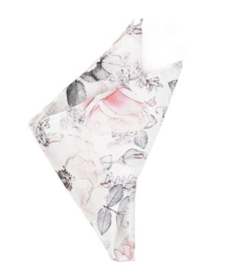 Men's Painted Floral Pocket Square