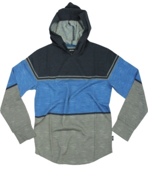 Big Boys Lincoln Color Block Stripe Jersey Pullover Hoody
