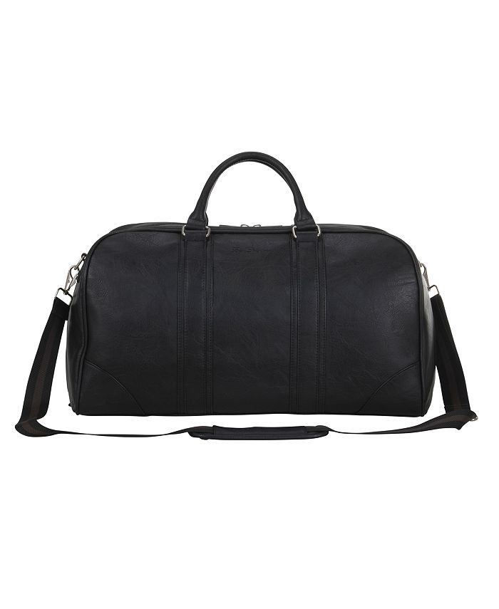 Ben Sherman In Less Distress 20” Faux Leather Carry-On Duffel Bag ...