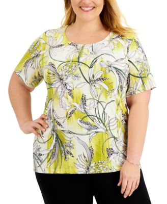 macy's plus size tops jm collection