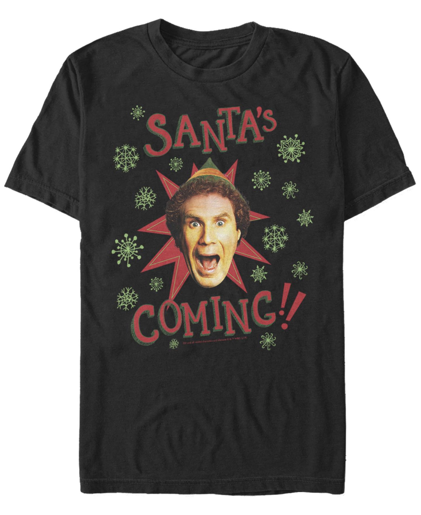 Мужская футболка Fifth Sun Elf Not North Pole Short Sleeve, цвет: Чёрный — фото 1