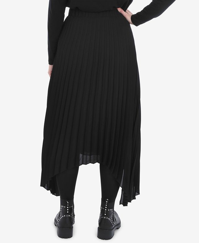 Live Unlimited Plus Size Pleated Hanky Hem Skirt Macy's