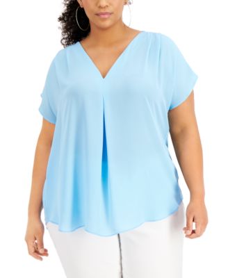 macy's women's plus size blouses